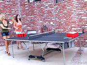 Lucky Benton gets lucky after playing beer pong with Kelly and her husband. Ping pong balls were not the only balls Lucky got that day.
